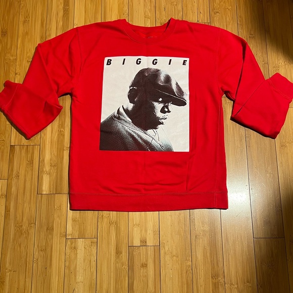 Brooklyn Mint Biggie Smalls Graphic Sweatshirt Red Size M - Picture 2 of 14